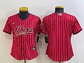 Women's San Francisco 49ers Blank Red With Patch Cool Base Stitched Baseball Jerseys,baseball caps,new era cap wholesale,wholesale hats